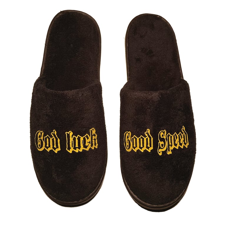 God Luck Good Speed Slippers *presale*