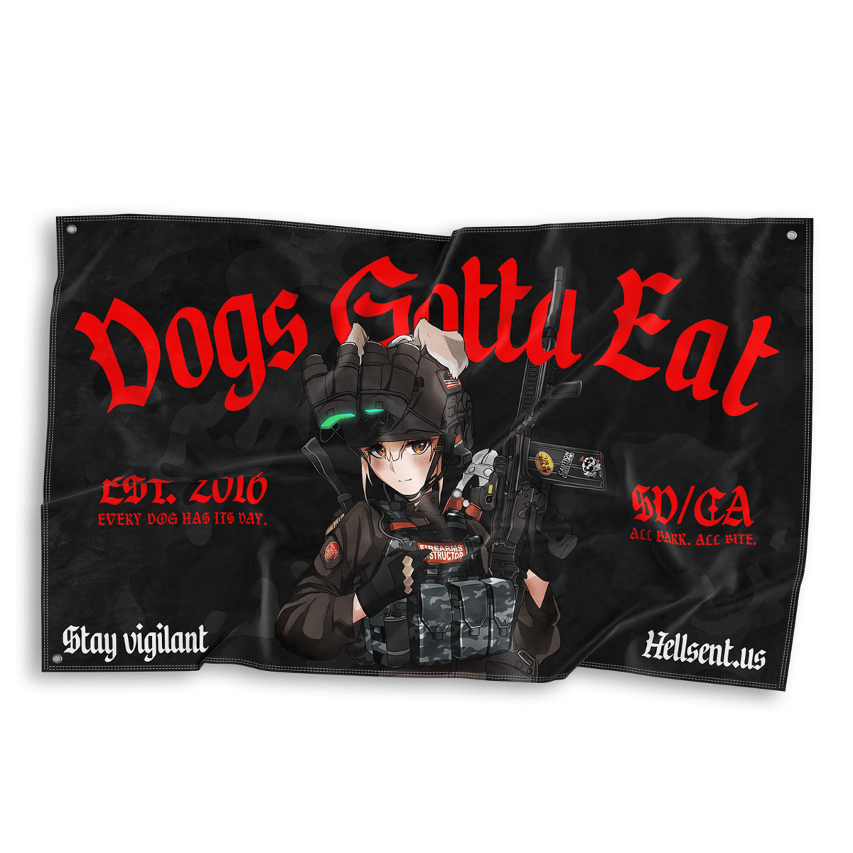Image of Dogs Gotta Eat Flag
