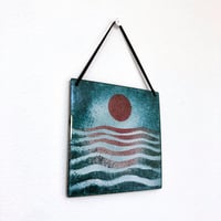 Image 2 of Seascape Enamel Wall Art