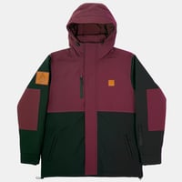 TAHOE Jacket 10K · Black / Burgundy