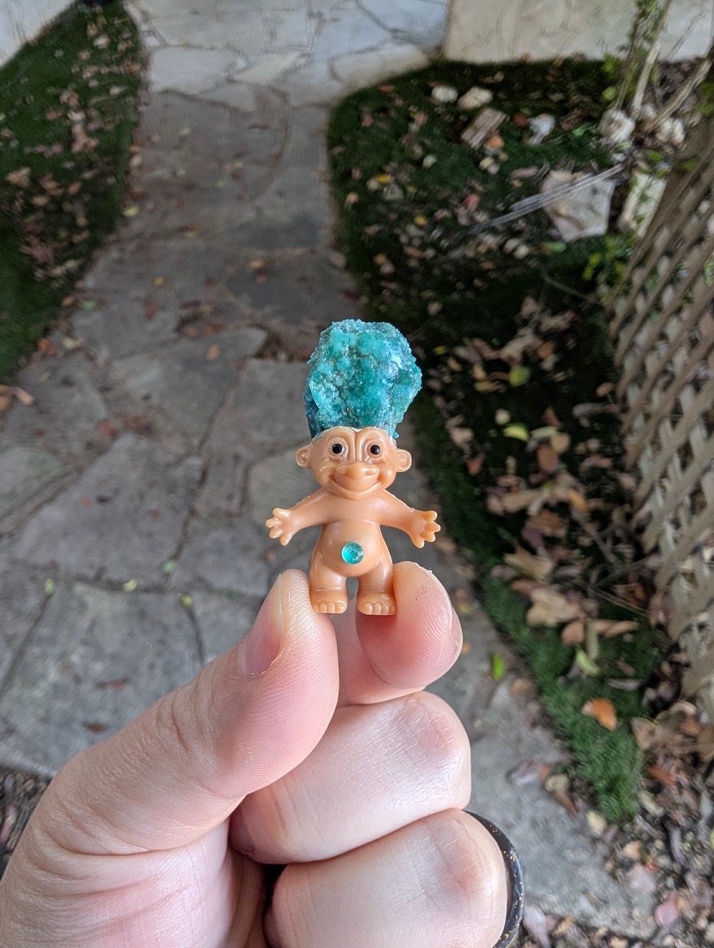 MADE TO ORDER: Rare "White Water" Turquoise Troll Mini 1.5"