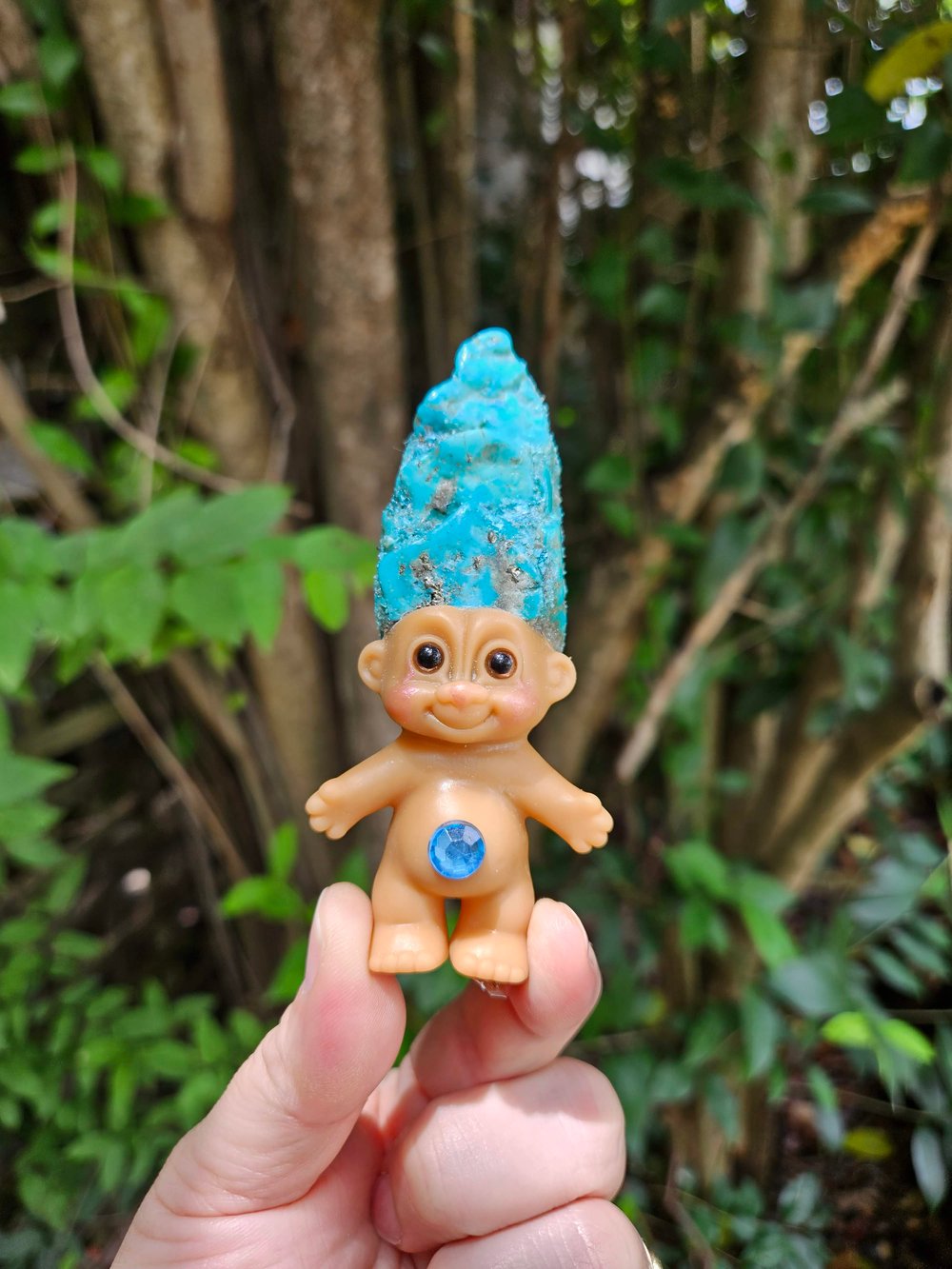 MADE TO ORDER: RARE "White Water" Turquoise Troll Shorty 3.5"