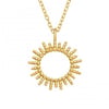 Circle Sun Necklace - Silver or Gold