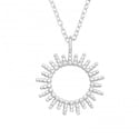 Circle Sun Necklace - Silver or Gold