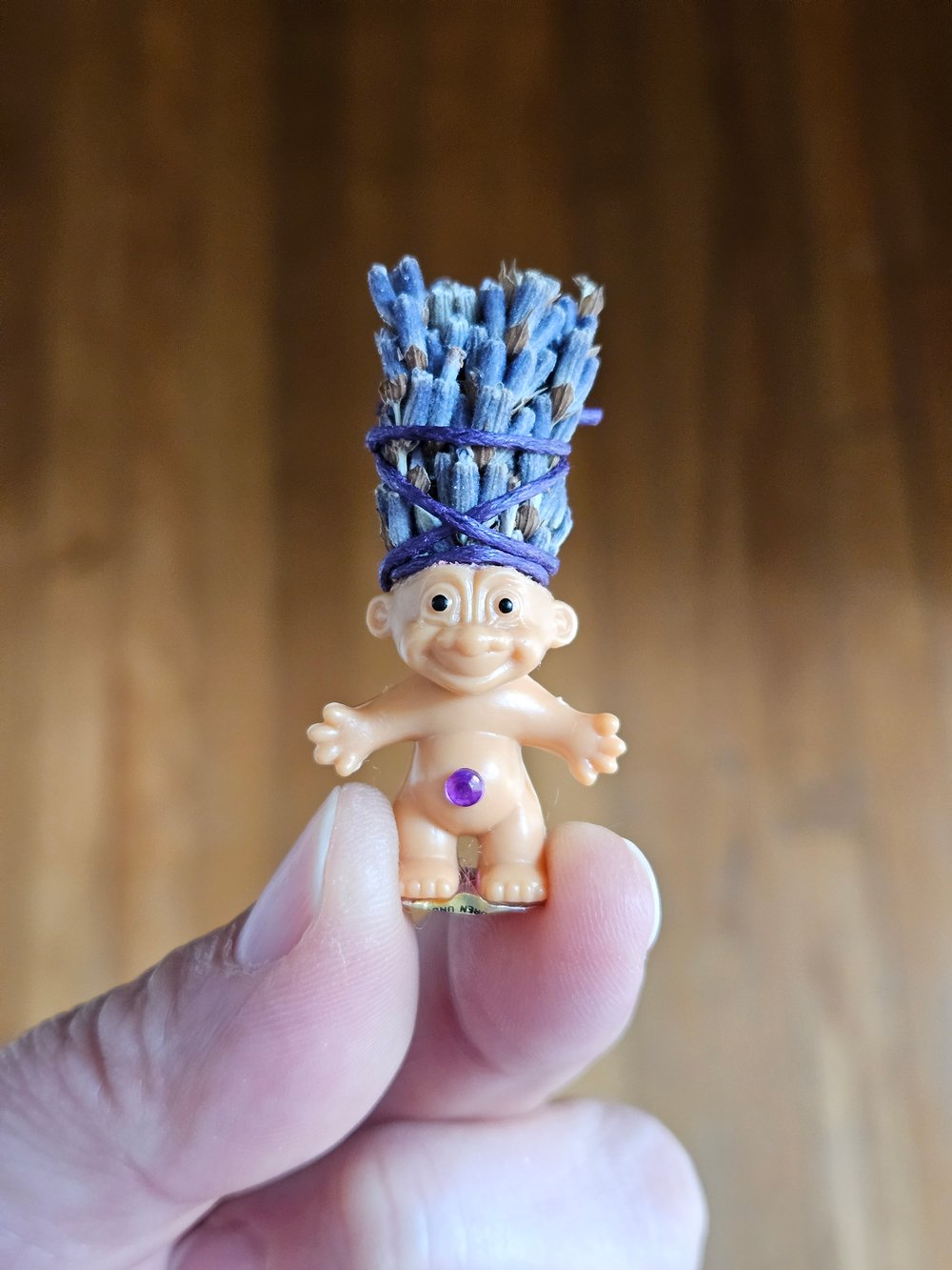 MADE TO ORDER: Dried Lavender Bundle Mini Troll 1.5"