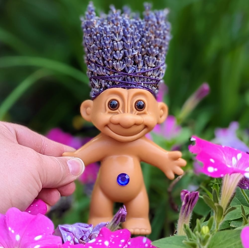 MADE TO ORDER: Dried Lavender Troll Adult 6"