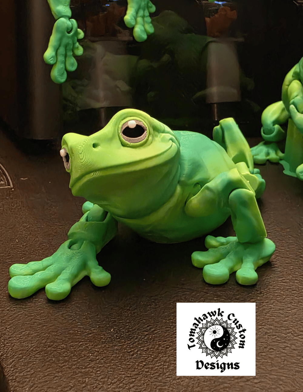 Image of 3d printed tree frogs