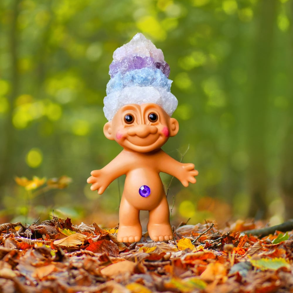 MADE TO ORDER: Rainbow Crystal Troll Adult 6"