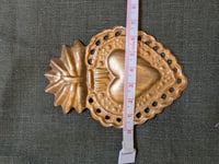 Image 2 of Petit cœur en laiton a suspendre 