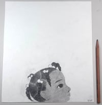 Original unpublished drawing from "Time is a Flower" - braids