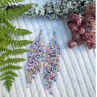 Mermaid Scales Fringe Earrings