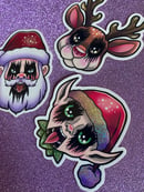 Image 3 of Black Metal Christmas Sticker Pack