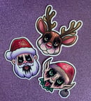 Image 1 of Black Metal Christmas Sticker Pack