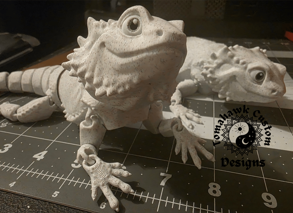 Image of 3d printed bearded dragon