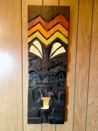 Tropical Sunset Tiki Panel