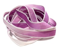 Image 5 of 1PC. GRAPE OMBRE 42" hand dyed wrist wrap bracelet silk ribbon//Yoga wrist wrap bracelet ribbon