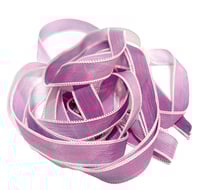 Image 6 of 1PC. GRAPE OMBRE 42" hand dyed wrist wrap bracelet silk ribbon//Yoga wrist wrap bracelet ribbon