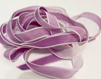 Image 8 of 1PC. GRAPE OMBRE 42" hand dyed wrist wrap bracelet silk ribbon//Yoga wrist wrap bracelet ribbon