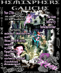 HEMISPHERE GAUCHE RAVE TICKET