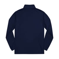 Image 5 of Embroidered adidas Quarter-Zip Pullover — White Performance Golf & Activewear