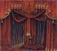 Image 1 of Curtains SMALL ART PRINT 