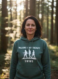 Image 4 of Walking Is My Therapy Hoodie