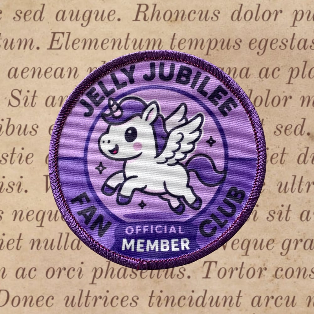 Image of Jelly Jubilee Pegasus Fan Club Patch