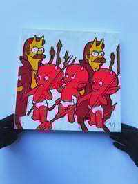 Image 3 of  i need you but i wish i didnt (14 x 14 original painting)