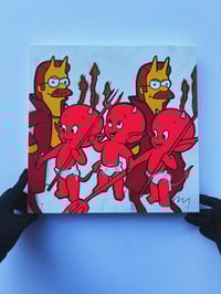 Image 1 of  i need you but i wish i didnt (14 x 14 original painting)