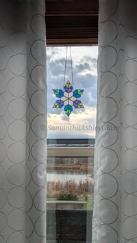 Image 1 of Snowflake 1 - Vibrant Dichro & Frosted