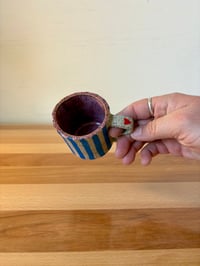 Image 2 of Espresso Cup - Blue Stripe