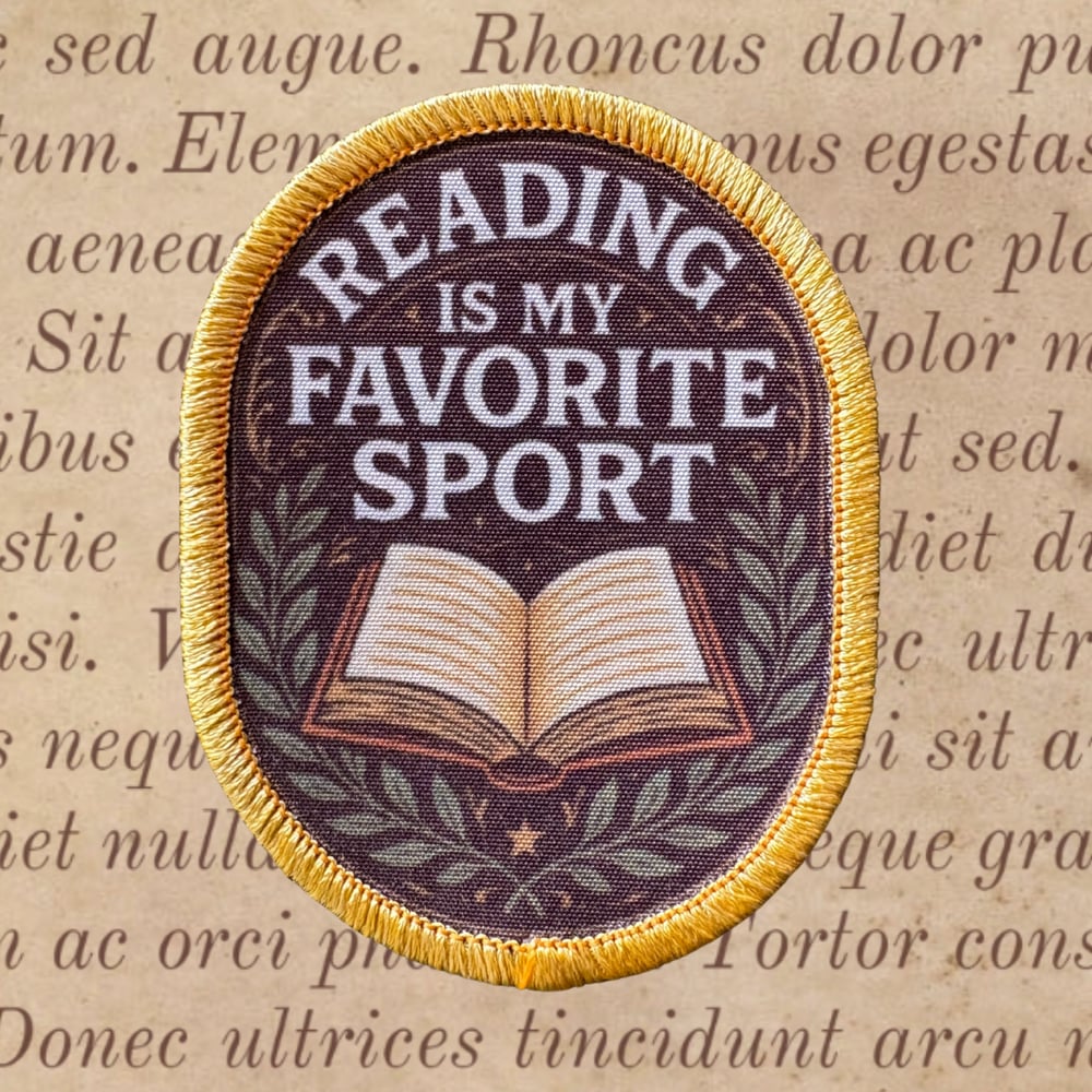 Image of “Reading Is My Favorite Sport” Patch
