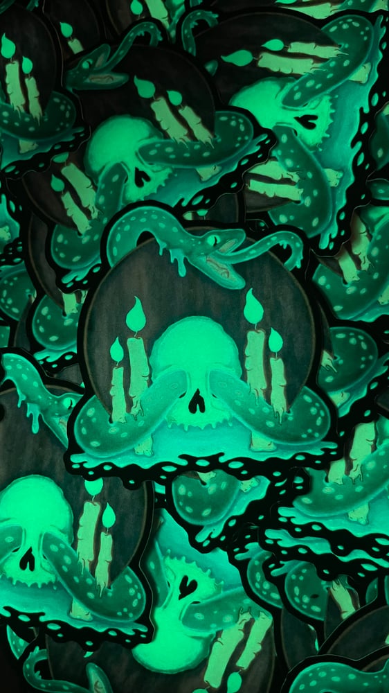 Image of Glow in the Dark “Rituals of Infinity” Stickers