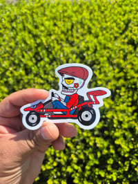 Image 2 of Mario Kart Calavera Pedro Vinyl Sticker