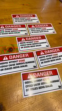 Image 3 of DANGER STOKIN' STICKERS