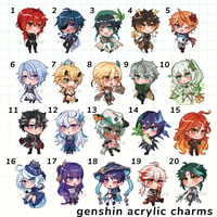 Image 1 of Genshin Acrylic Charms