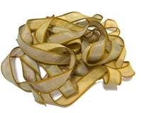 Image 8 of 1PC. SWAMP GAS 42" hand dyed wrist wrap bracelet silk ribbon//Yoga wrist wrap bracelet ribbon