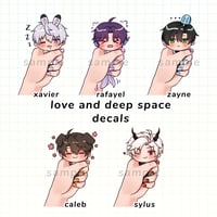 Image 1 of Love and Deep Space Decals