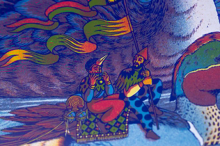 Water Birds // Screenprinted Artprint Image 5