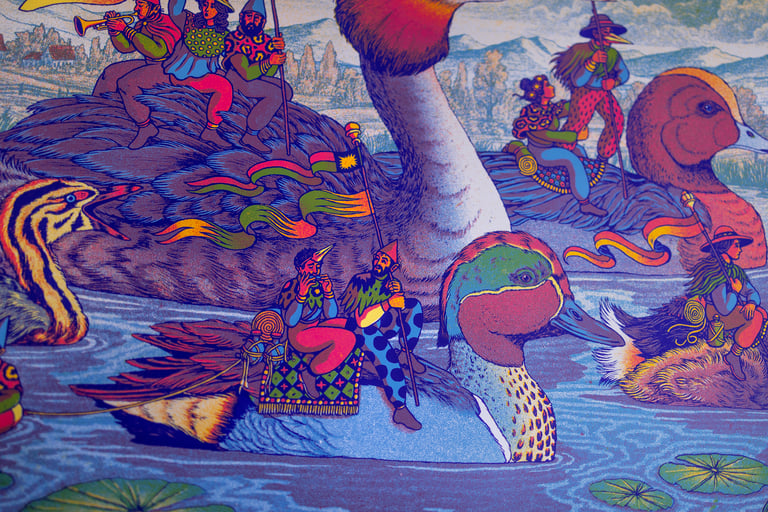 Water Birds // Screenprinted Artprint Image 2