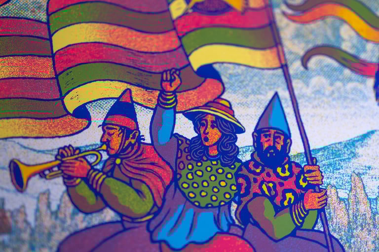 Water Birds // Screenprinted Artprint Image 3