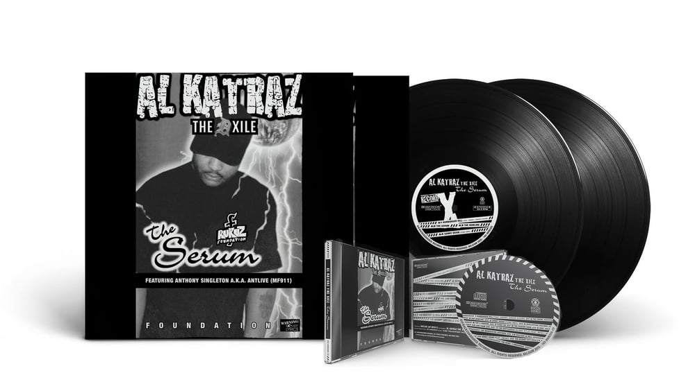 Image of Al Katraz The Exile - The Serum Bundle (Buy CD + Vinyl & get 10% off) PRE ORDER NOW
