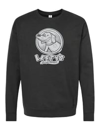 Black  Unisex Fleece Crewneck Sweatshirt