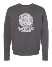 Heather Dark Grey Unisex Fleece Crewneck Sweatshirt