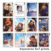Image 1 of Hoyoverse 5x7 Prints