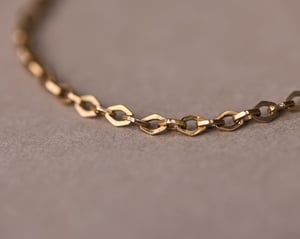 Image of 18ct gold French Antique chain bracelet