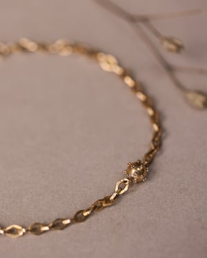 Image of 18ct gold French Antique chain bracelet