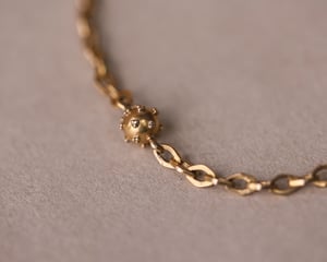 Image of 18ct gold French Antique chain bracelet