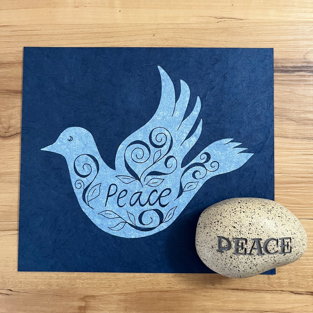 Image of Peace Dove (on Lokta paper)