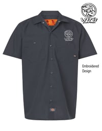 Charcoal Short Sleeve Work Shirt